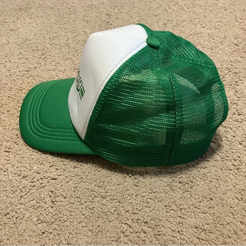 Lucky retro-style trucker cap hat White &‎ Green St. Patrick's Day